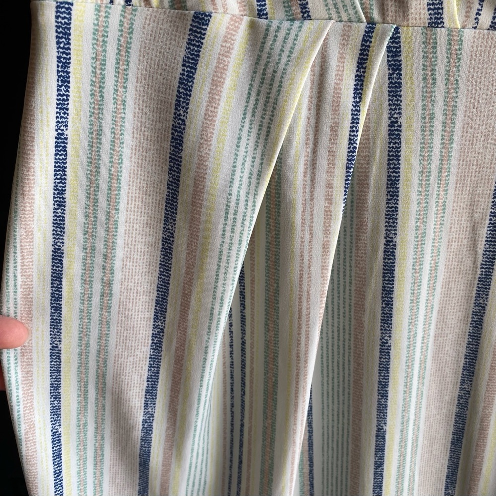NWT BCBGeneration Surplice Striped Drape Mini Dress Size Medium - Picture 8 of 9
